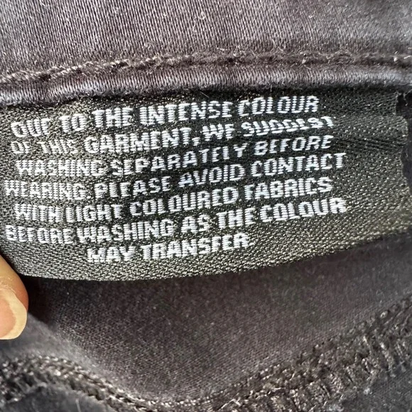 Buffalo David Bitton Daily Mid Rise Stretch Skinny Ankle Grazer Pants Black‎ - Picture 10 of 12